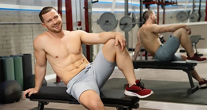 Two dudes are ready to pound each other in gym