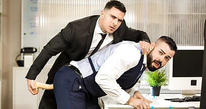 Defiant drilling for a real hot ass at work