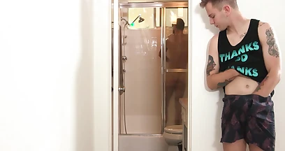 Timothy Drake And Brendan Patrick - Familytwink - So My Stepdad Is On The Shower Right Now 8 Min