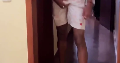 TV technician fucks customer's virgin ass