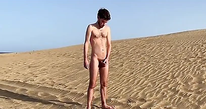 Public Pissing On The Gay Nude Beach