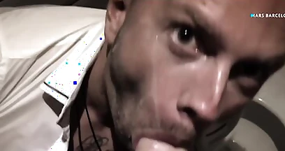 Blowjob And Fucking Bareback With Hot French Guy In The Toilet