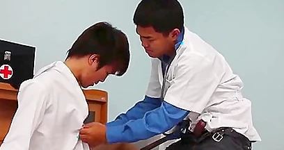 Asian Skinny Twink Enjoys Anal Sex With Doctor Till Cumshot