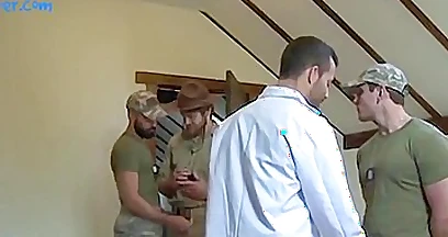 Military Hunks Are Penetrated In Foursome While Masturbating Stepdaddy Sex Files - Bus