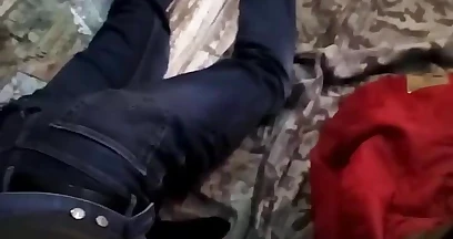 Military Man Catch and Dominate Young Skinhead