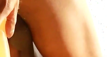 Hardcore anal in the sun with huge dildo deep in twink. 1of2