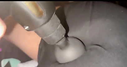 Twink Boy Massager Uses Massage Gun on Daddy's Hot Ass