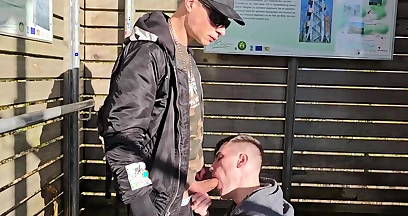 Gay Porn - Gay Outdoor Blowjob In The Observation Tower