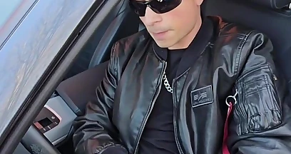 Alpha Gay Car Jerk - Couldn’t Wait to Cum