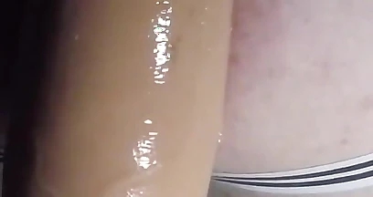 Training Hard on Fuck Machin with My Big Toy, 30 X 9,5 Cm
