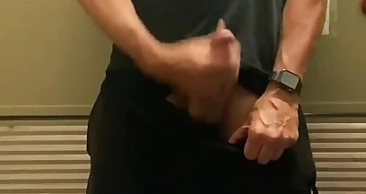 Jockdad87 Says 'just Do It' and Jerks His Big Cock