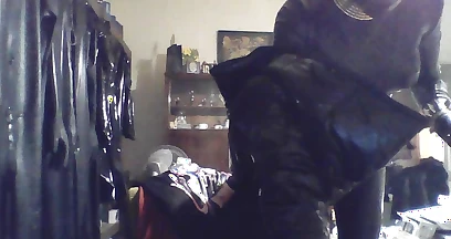 Latex Catsuit Smoking