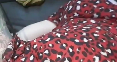 Slut in red skirt and butt plug