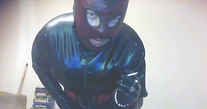 Latexpeti Wear Latex Catsuit,gloves and Smoking