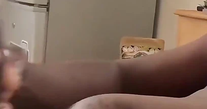 Oily Stroking My Dick for My Stepmom