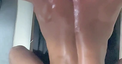 Joey Rhyder, Asian Hunk Wearing Only a Sexy Thong Chilling on a Sling