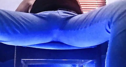 Jack with Mirror Balls, a Luscious Bulge with Cock Reveal and a Mysterious Helping Hand