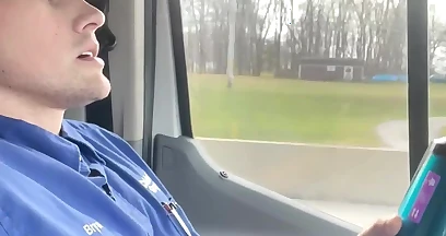 Driving and Fucking a Toy My Boss Bought Me