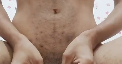 Teen Rubbing Dick in Room Alone
